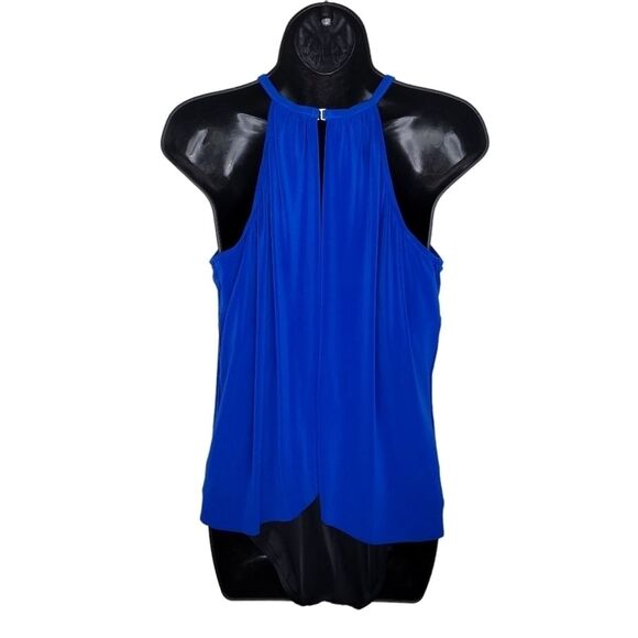 MAGICSUIT Nwot Aubrey Draped Halter One-Piece Swimsuit Cobalt 14 - Picture 4 of 11